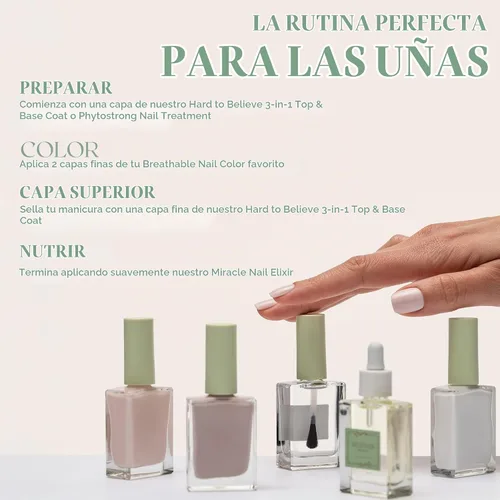 Vista 7 de Esmalte de uñas transpirable de alta calidad de larga duración (coral tostado) - Vegano y libre de toxinas Burnt Coral