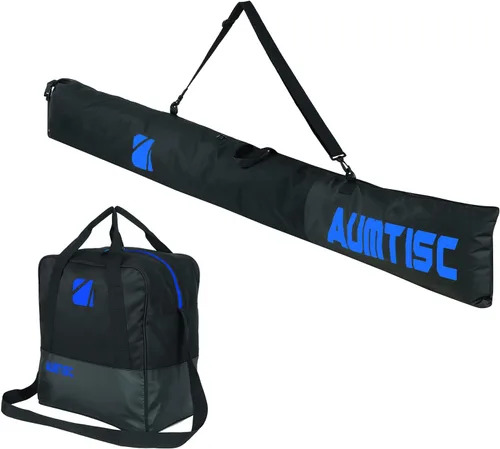 Vista 10 de AUMTISC Ski and Boot Bag Combo for Air Travel Flying, Padded Two-Piece Snow Ski Bags, Adjustable Length Ski Travel Bag for Skis Up to 200cm and