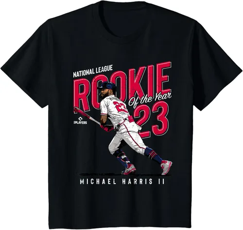 Vista 16 de Camiseta Rookie of the Year Michael Harris II Atlanta MLBPA, Negro