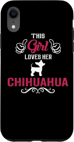Vista 8 de Funda para iPhone 15 This Girl Loves Her Chihuahua Dog Mom