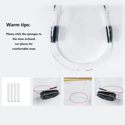 Vista 8 de Fency Cyberpunk - Gafas LED recargables por USB con control bilateral, 7 colores cambiantes intermitentes