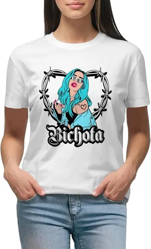 Vista 3 de Camisetas casuales para mujer, camiseta gráfica de moda, cuello redondo, camiseta de verano