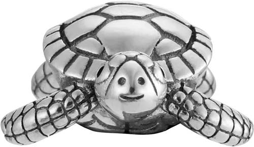 Vista 2 de Realista bebé tortuga 925 plata esterlina encanto grano para pandora y pulseras de encanto similares o collares, Plata, No es una piedra preciosa