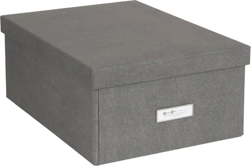 Vista 13 de Bigso Katia KD Caja de almacenamiento plegable con marco de etiqueta para una fácil identificación, montaje simple sin herramientas, cajas de Azul