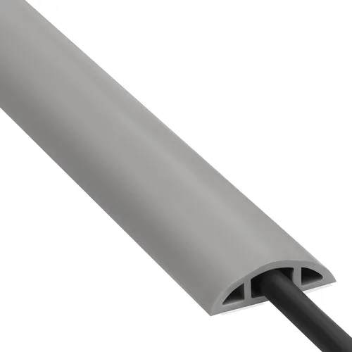 Vista 15 de ZhiYo 5ft Floor Cable Cover, Narrow Wire Protector for Corners, Black Negro