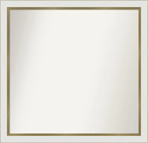 Vista 132 de Amanti Art Espejo personalizado, espejo de baño estrecho Alexandria White Wash, espejo de pared o espejo de tocador de baño sobre el fregadero