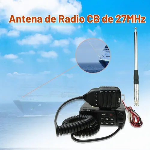 Vista 7 de 51.2 in 27MHz CB antena BNC macho para QYT Kenwood Icom