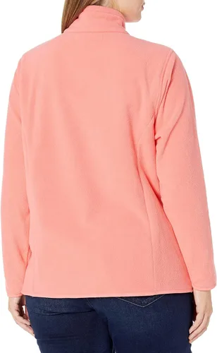 Vista 6 de Amazon Essentials Chaqueta de forro polar con cremallera completa para mujer - Colores descontinuados Rosado coral