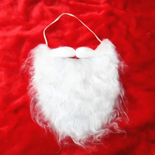 Vista 8 de NUOBESTY barba de Papá Noel blanca barba falsa Navidad Papá Noel barba accesorios para niños niñas y adultos disfrazar Papá Noel en fiesta de Navidad