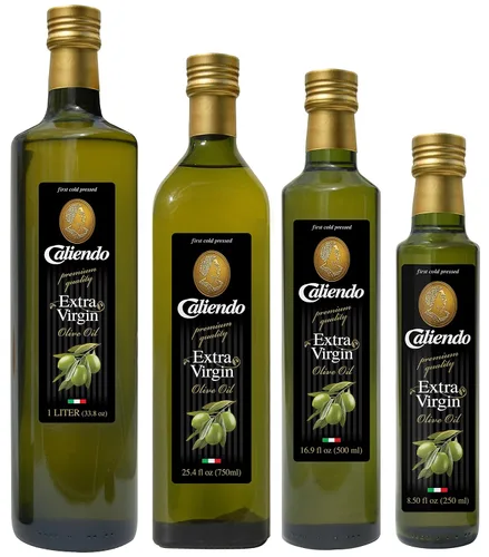 Vista 3 de Caliendo Aceite de oliva virgen extra premium, auténtico sabor con cuerpo, botella de 33.8 onzas líquidas