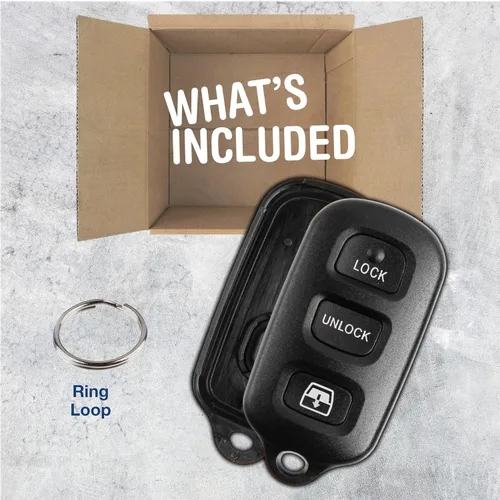 Vista 3 de KeylessOption Carcasa para llavero de acceso remoto sin llave (solo la carcasa), Negro