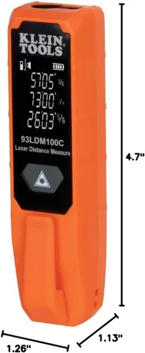 Vista 12 de Klein Tools Laser Distance Measure, Measures in Feet, Inches, Meters