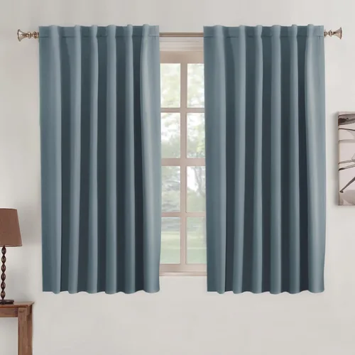Vista 59 de Turquoize Cortinas Opacas con Aislamiento Térmico Paneles de Tratamiento de Ventanas con Bolsillo para Barra Paneles de Ventana para Ventanas