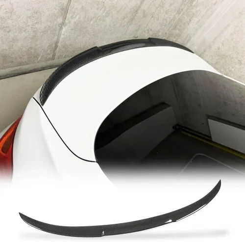 Vista 8 de Alerón de maletero de fibra de carbono para BMW Serie 4 F32 Coupé 2 puertas 2014-2020 420i 428i 430i 435i 440i Aleta de aleteo trasera de salida