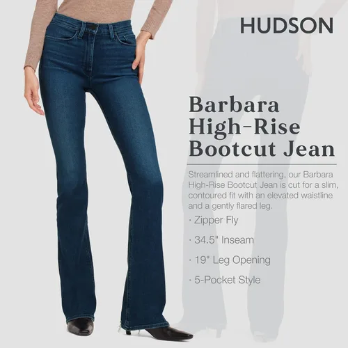 Vista 2 de HUDSON Jeans Barbara de tiro alto corte de bota en realeza