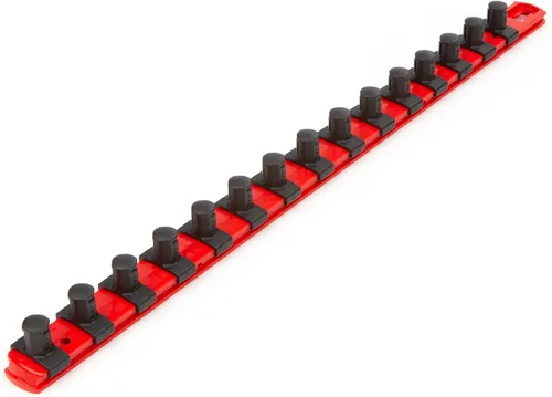 Vista 18 de TEKTON - Llave de tubo de 1/2 pulgada x riel de 33 cm con 10 clips (negro) OSR22210 Fabricado en EE. UU