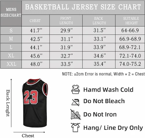 Vista 6 de Sudadera de baloncesto para hombre #23 sin mangas clásica de los 90's Hip Hop Retro Jersey bordado camisa regalo negrorojo S-XXL