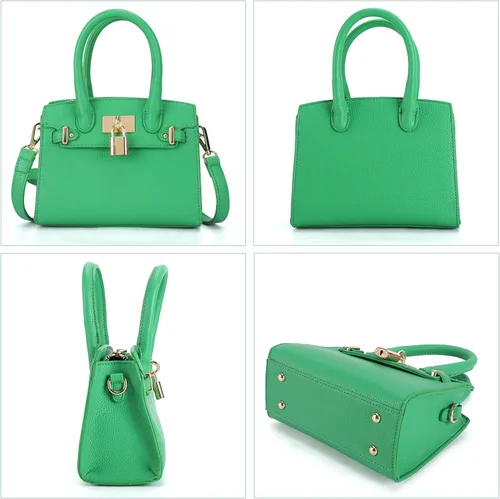 Vista 7 de Bolso bandolera de cuero vegano para mujer, bolso de hombro cruzado de moda, bolso pequeño con asa superior, bolso de noche
