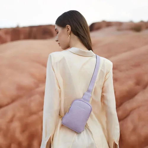 Vista 4 de INICAT Pequeñas bolsas cruzadas para mujer, de cuero vegano, para teléfono celular, riñoneras para mujeres y hombres