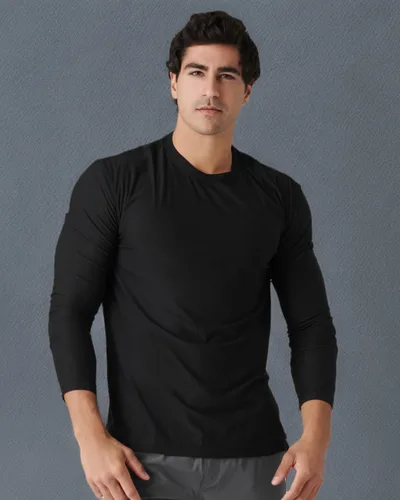 Vista 11 de True Classic Camisas de entrenamiento para hombre: camiseta muscular Negro