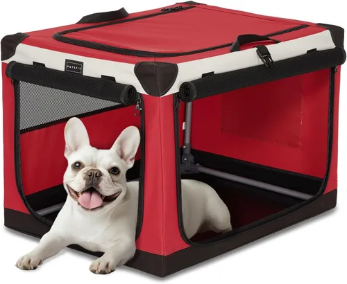 Vista 13 de Petsfit Jaula para gatos – 20 pulgadas ligera, fácil de instalar, resistente jaula portátil para perros, marco ajustable con 3 puertas de malla Verde