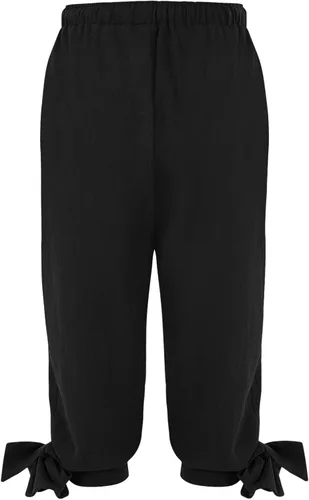 Vista 3 de Bbalizko Pantalones de tobillo medievales para niños, renacentista, vikingo, pirata, Halloween, cosplay, gótico, navegante, disfraz capri
