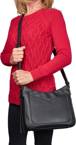 Vista 7 de Bolso cruzado oculto con cartera delgada RFID