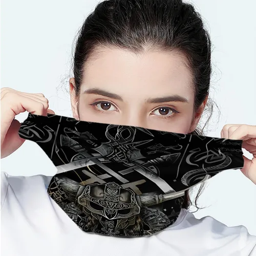 Vista 4 de JooMeryer - 4 unidades de máscara facial sin costuras para hombres y mujeres, polaina para el cuello, bufanda, polvo, viento, pasamontañas