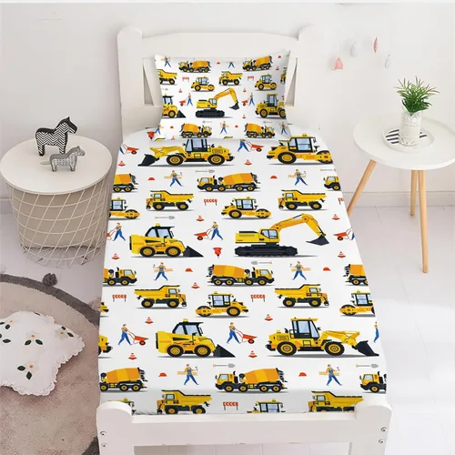 Vista 18 de Yasida Sábanas bajeras y fundas de almohada para cama individual de avión (1 sábana bajera y 1 funda de almohada), juego de sábanas para niños
