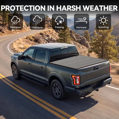 Vista 7 de YITAMOTOR Cubierta rígida para tonneau cuádruple para F150 F-150 2015-2026