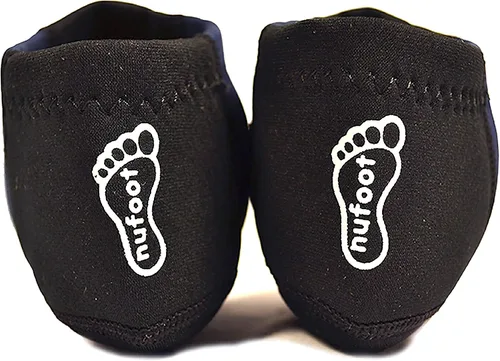 Vista 4 de NuFoot Botines para hombre, calzado plegable y flexible, zapatos de viaje plegable y listo, calcetines de yoga, zapatos de interior, pantuflas