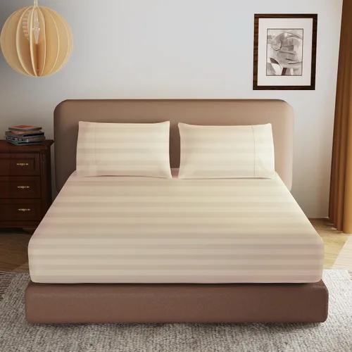 Vista 16 de 2 paquetes de sábanas ajustables 100% algodón egipcio tamaño TwinXL, sábana ajustable de 600 hilos de algodón, sábana bajera con bolsillo profundo