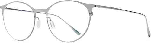 Vista 5 de Lentes cuadrados de metal, marco de lentes ligeros de borde completo para hombres 8105