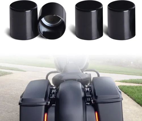 Vista 12 de Goldfire Kit de cubiertas de hardware de acoplamiento Harley con imán desmontable tapas de 4 puntos para Touring Street Glide, Electra Glide, Road