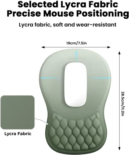 Vista 5 de EooCoo Alfombrilla de mouse ergonómica de masaje con reposamuñecas