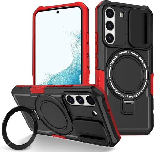 Vista 54 de Funda magnética para Samsung Galaxy Note 20 Ultra, soporte para teléfono, funda protectora mate a prueba de golpes, funda protectora para teléfono