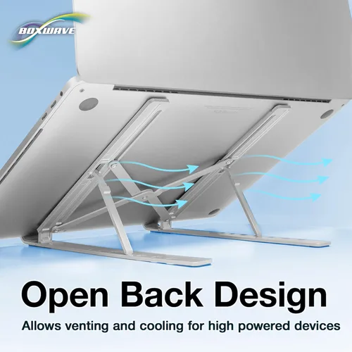 Vista 4 de BoxWave Soporte y soporte compatible con Chuwi LarkBook X - Soporte compacto QuickSwitch para portátil, soporte de visión multiángulo, plateado
