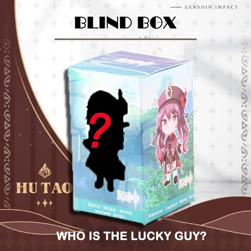 Vista 9 de HUNGAHAAPAI Genshin Impact Box - Incluye figura, bolsa, funda de almohada, imagen colgante, soporte, llavero, dije, broche, 30 tarjetas Lomo, 50