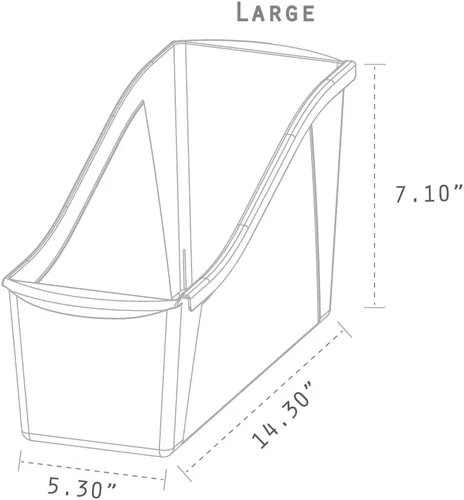 Vista 8 de Storex - Contenedores para libros tamaño extra grande.