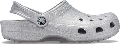 Vista 5 de Crocs Zuecos clásicos brillantes unisex para adultos zapatos metálicos y con purpurina Metálico