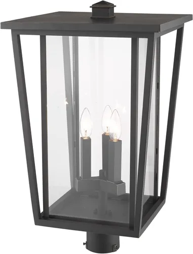 Vista 4 de Z-Lite 571PHXLR-ORB - Accesorio de montaje de poste para exteriores de 3 luces, bronce aceitado