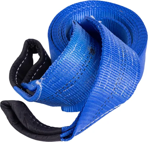 Vista 12 de HFS (R) Blue Tree Saver, correa de cabrestante, correa de remolque, capacidad de 30,000 libras (3 x 8 pies)