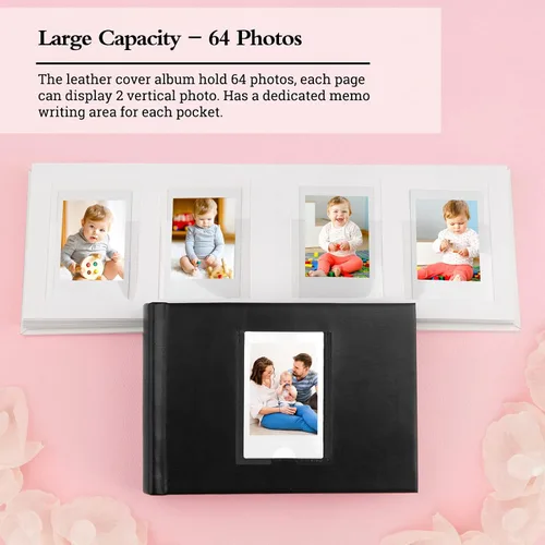 Vista 8 de Veicevol Álbum de fotos con espacio de escritura para cámara instantánea Fujifilm Instax Mini 12 11 9 40 90 8 7 Evo Liplay - Álbum de fotos de 64