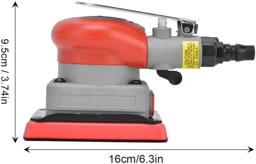 Vista 2 de Lijadora orbital aleatoria neumática 0.098 in Orbit Palm Air Sander para auto detallar coche pulido carpintería