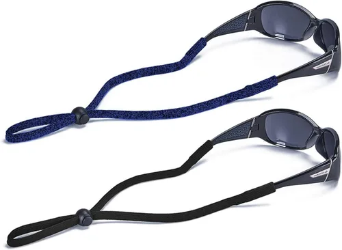 Vista 17 de 2-Pack Universal Eyeglasses Strap Adjustable Lanyard Eyewear Retainer, 24" Negro