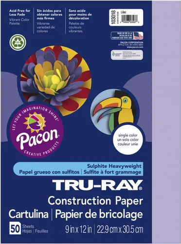 Vista 20 de Tru-Ray® Papel de construcción, 12.0 in x 18.0 in, 50% reciclado, azul atómico, paquete de 50