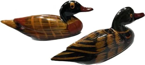 Vista 3 de DMtse Feng Shui - Par de patos mandarinos para amor y fidelidad (tamaño pequeño de 2 1/2 pulgadas), decoración del hogar Feng Shui, el significado