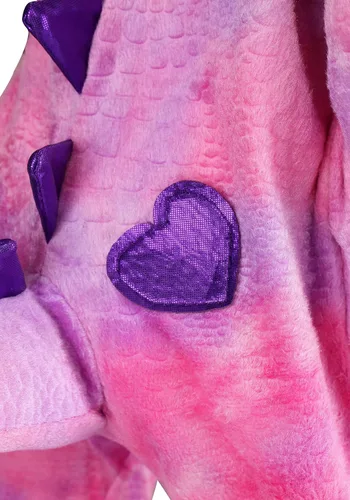 Vista 4 de Disfraz de dinosaurio rosa soñoliento infantil Rosado talla única