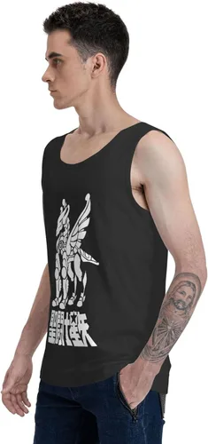 Vista 5 de Anime Saint Seiya Tank Top T Shirt Mens Fashion Sport Vest Summer Sleeveless Shirts