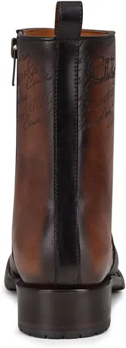 Vista 5 de Cuadra Bota Hombre en Piel Bovina con Cremallera Marrón